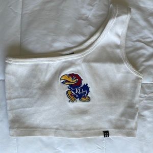 University of Kansas (KU) Hype And Vice cropped tank